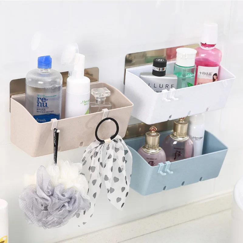 

News Bathroom Rack Holder Storage Corner Kitchen Wall Mounted Shelf Rack Organizer Shower Soap Dishes Shelf Make Up Organizer