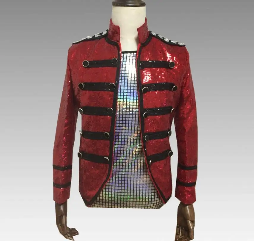 XXS 6XL 2018 Men clothing BIGBANG performance Concert the same Sequins