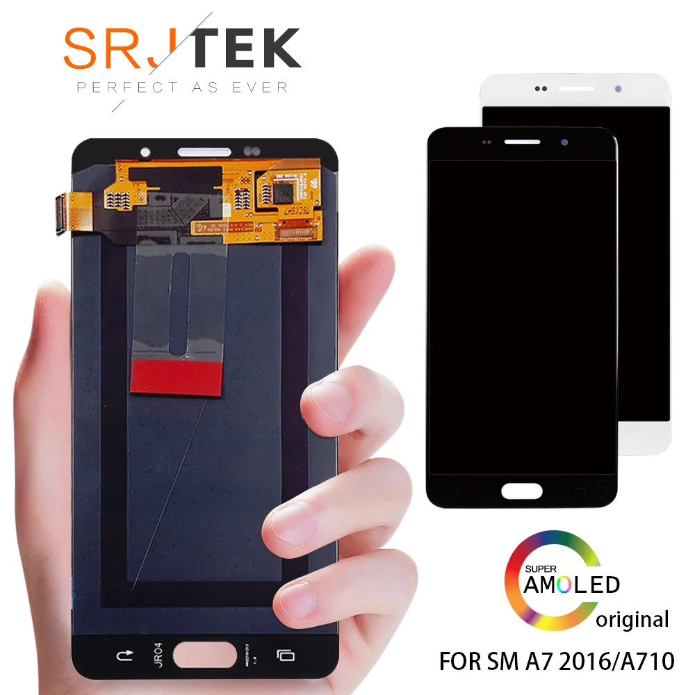 

Sensor Replacement LCDs For Samsung Galaxy A7 2016 A710 A710F A710M AMOLED Phone LCD Display Touch Screen Digitizer Assembly