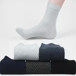 Мужские носки из бамбукового волокна антибактериальные дезодорирующие и воздухопроницаемые повседневные носки 5 пар/лот