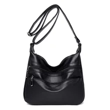 ทั้งหมดแฟชั่นหนังกระเป๋าถือสไตล์ไหล่กระเป๋าผู้หญิงความจุขนาดใหญ่ Casual Tote กระเป๋าคุณภาพสูง ...(China)