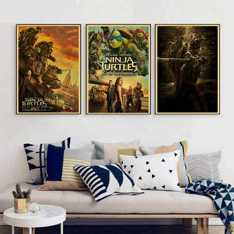 

Teenage Mutant Ninja Turtles Megan Fox Stephen Amell Vintage Paper Poster Wall Painting Home Decoration 42X30 CM 30X21 CM