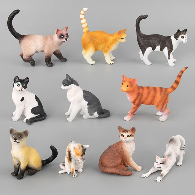 Simulation Cat Toys Kids Childrens Pet Model Figure Animal Plastic