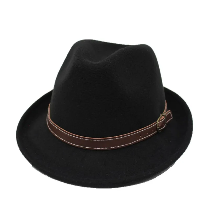 OZyc для женщин мужчин Шерсть Винтаж Гангстер Трилби Фетровая Шляпа Fedora с завитыми