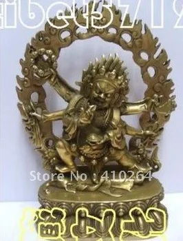 

[Nice Discount ] TIBETAN 23 CM MAHAKALA BUDDHA BRONZE BOUDDHA STATUE COST FOR WORLD