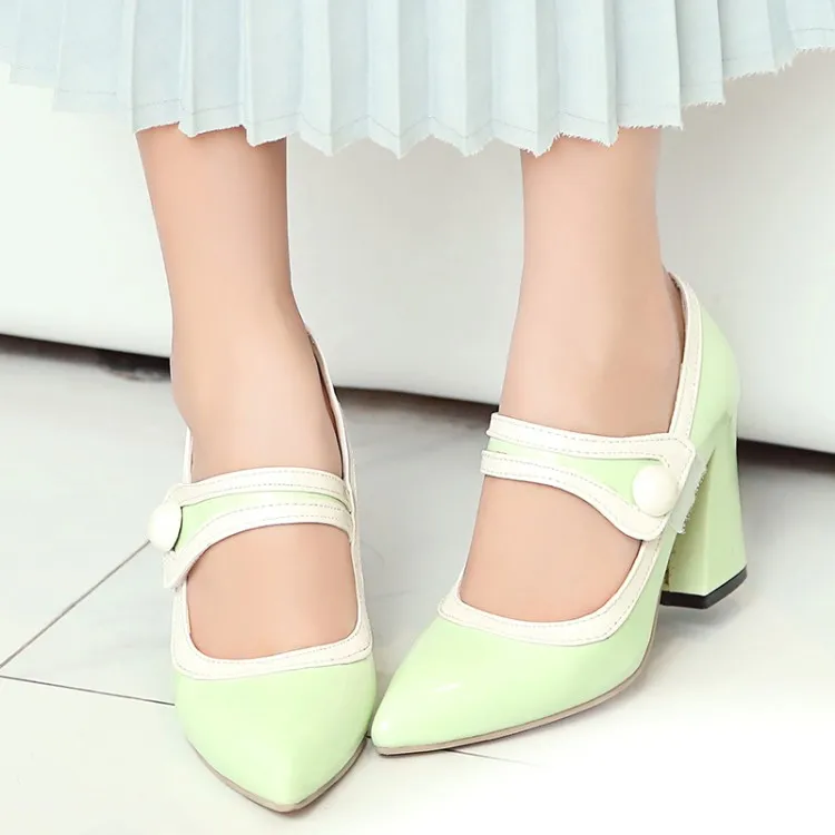 

Big Size 11 12 13 14 ladies high heels women shoes woman pumps Pointed Package toes Cingulate Thick with Single shoes