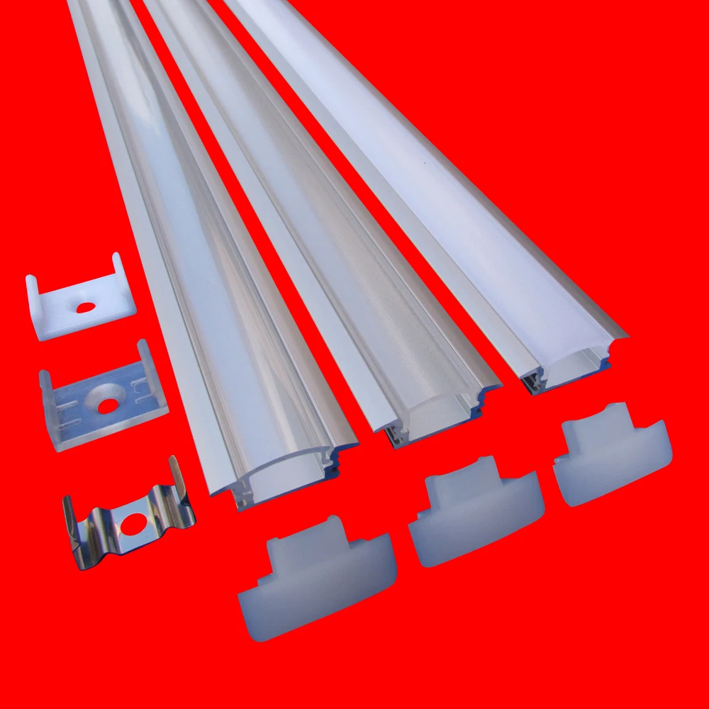 10pcs 40inch,1m each led bar light housing,embeded Led aluminum profile