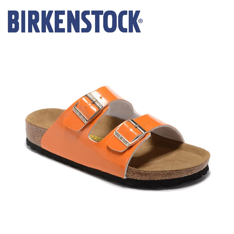 

Birkenstock Sandals Men women Leisure summer Beach Soft Slippers Birkenstock Arizona Flip Flop Sandalias hombre mujer EU35-46