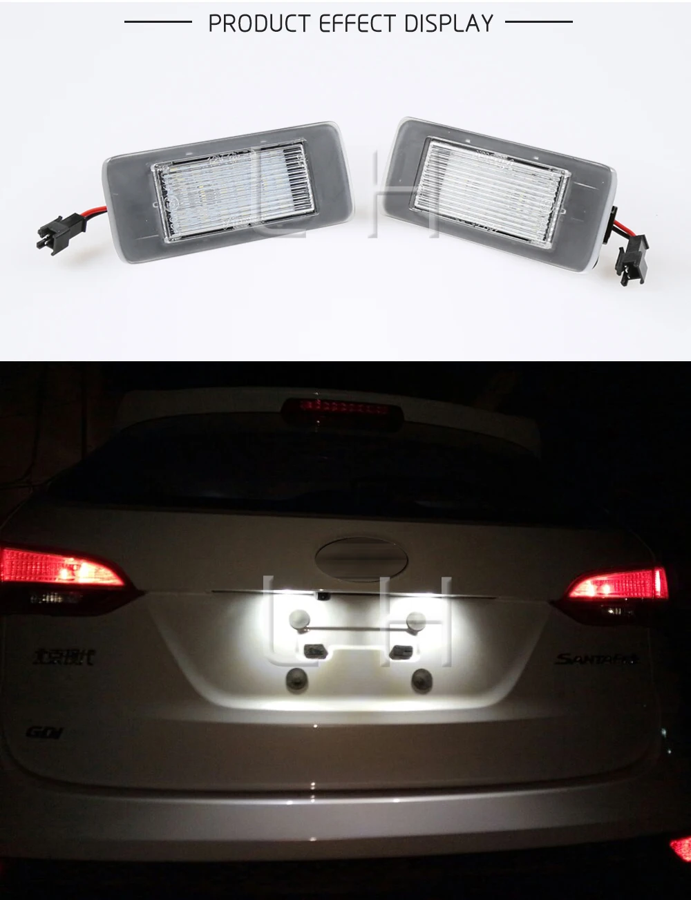2шт 18 SMD задний светодиодный светильник номерного знака Лампы Canbus подходит для Opel