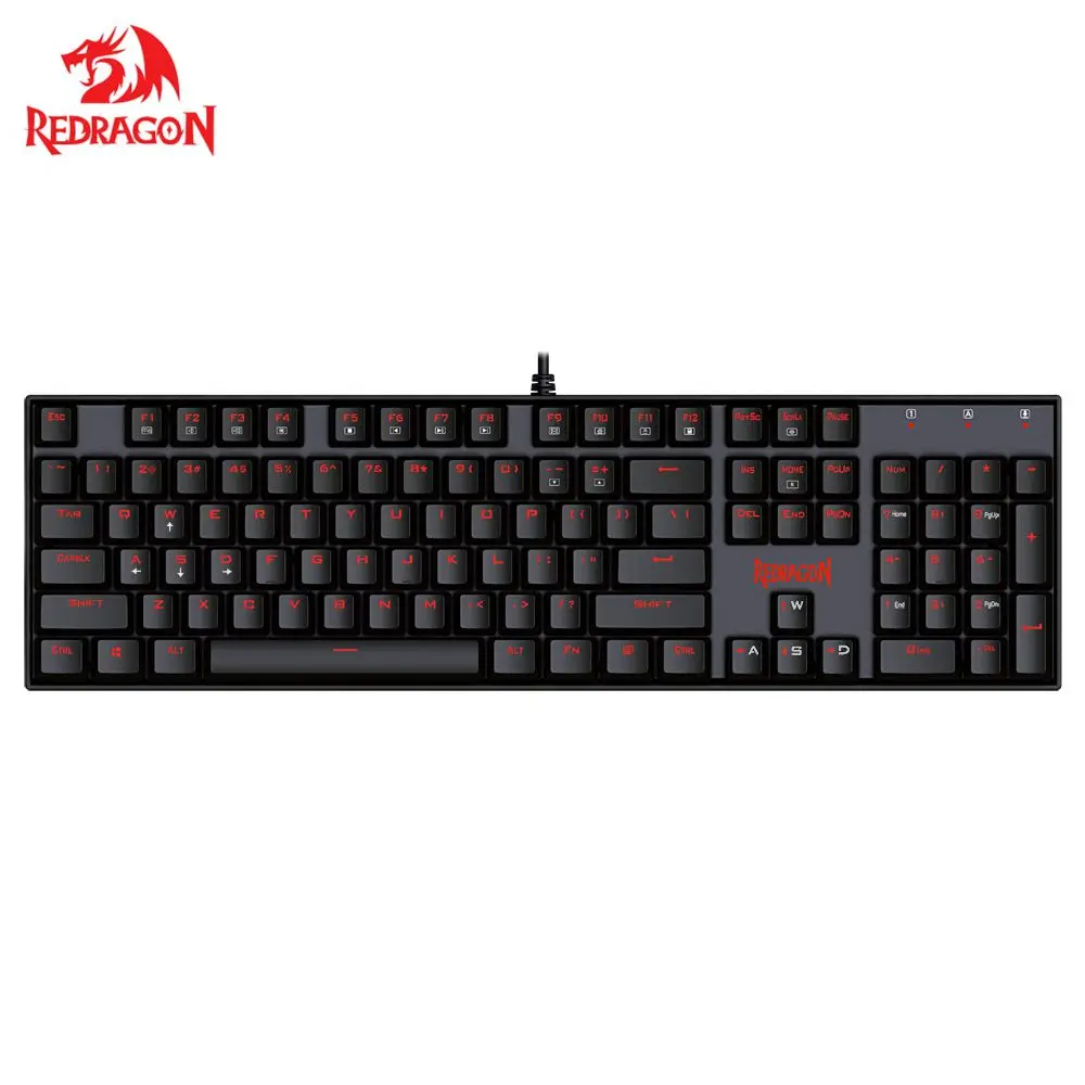 Механическая светодиодный вая клавиатура Redragon K551 одноцветная светодиодная