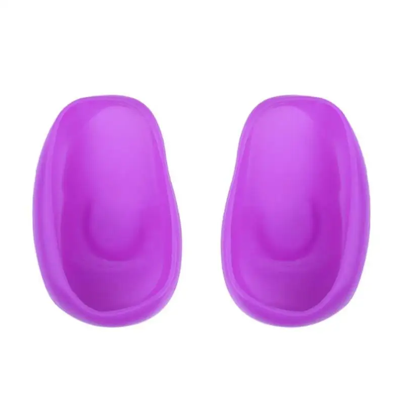 10 пар Черный Пластиковый Чехол для ушей салон парикмахерские окрашивание волос краска для купания беруши протектор водонипроницаемые наушники - Цвет: Purple