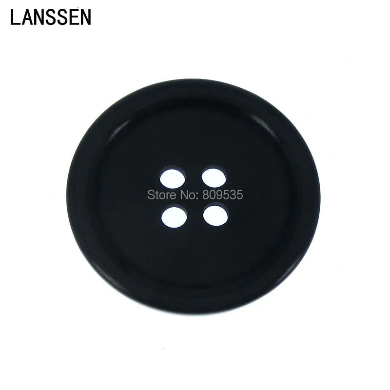 30 шт. " черные кнопки из смолы большие черные кнопки подходят декоративные подвески предметы для скрапбукинга аксессуары 25 мм