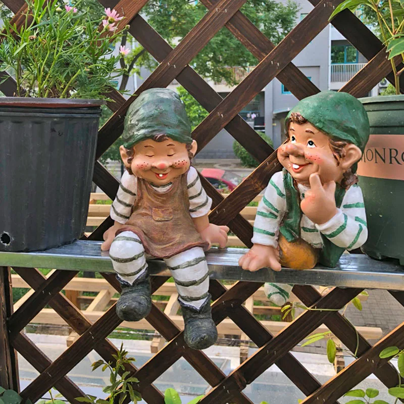 

free shipping fairy Garden Gnome Statue Figurines Lawn Yard Art Ornament home decor/crafts/bonsai/doll house