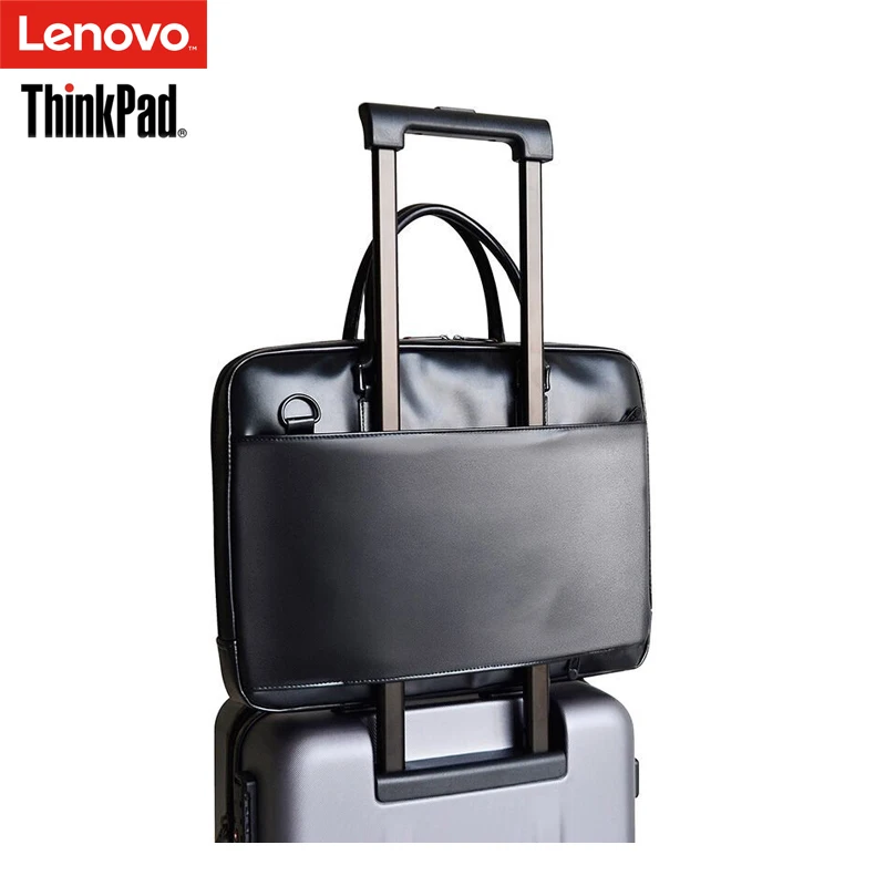 Lenovo ThinkPad Laptop Bag Leather Shoulder Bags Men and Women Handbag Briefcase T300 For 15.6 inch and Below Notebook Laptop