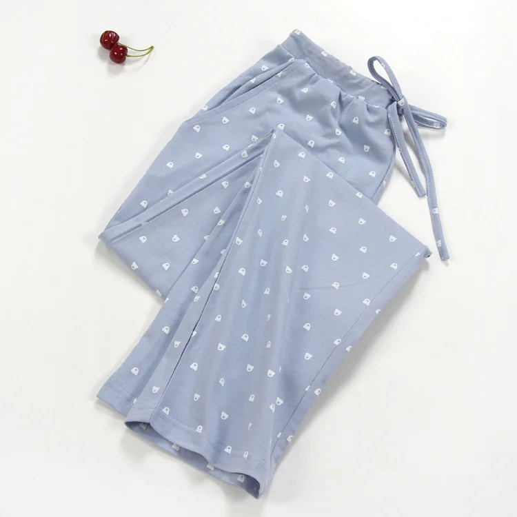 Новые женские сна 100% Хлопковая пижама брюки Для женщин Piyamas брюки Тканые штаны для дома Удобные Pantalon дышащая Пижама