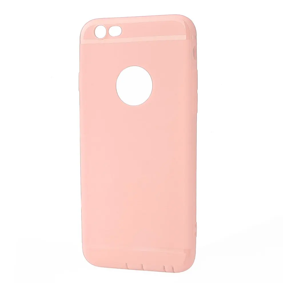 

8pcs Silicone Pink Matte Back Cover Shockproof Protective Phone Case Shell For iPhone 6/6S