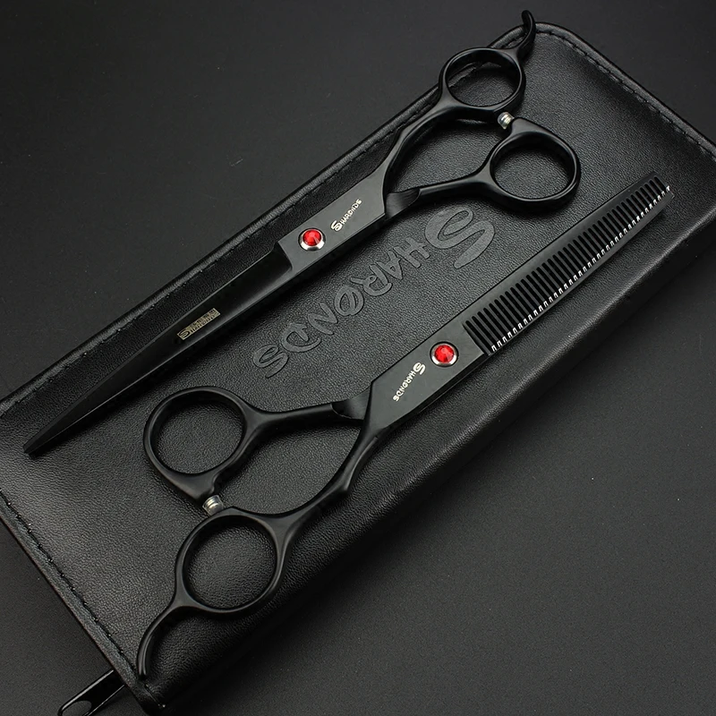 

High Quality SHARONDS 7 inch Scissors Japan 440C Professional Hairdressing Scissors Hair Cutting Scissors Thinning Scissors