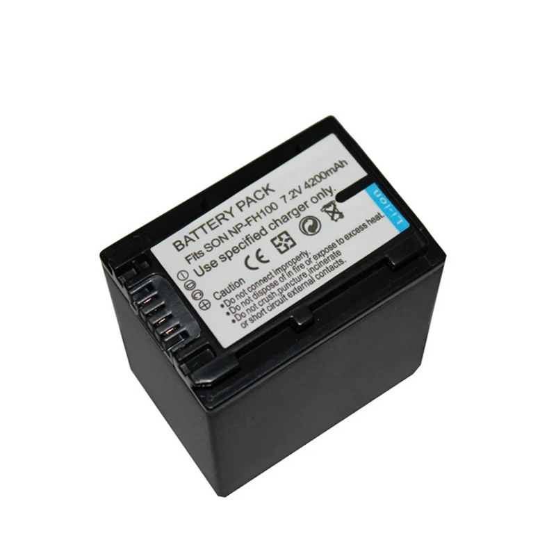4200 мАч для sony NP FH100 NPFH100 цифровых фотокамер CR HC51E DCR DVD103 HDR HC7 UX5E UX7