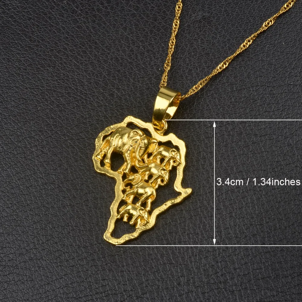 Anniyo кулон Карта Африки ожерелье для женщин мужчин серебро/золото Цвет эфиопские ювелирные изделия карты Африки хип-хоп Пункт#132106