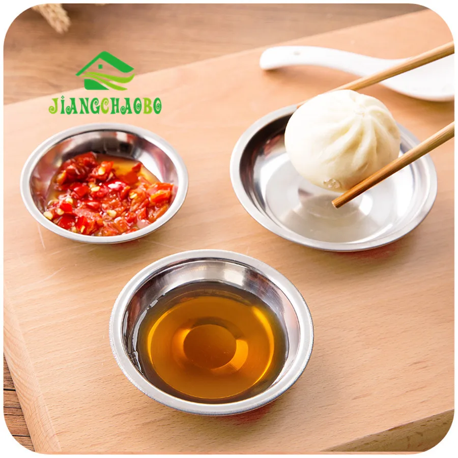 JiangChaoBo кухонная Чаша инструмент нержавеющая сталь маленькие блюда для томатного соуса соль уксус Сахар вкус специи маленькие тарелки