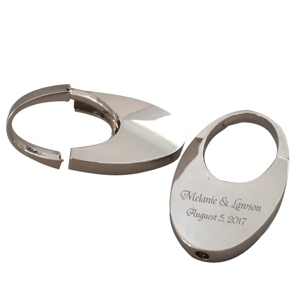 100 шт. брелок для ключей в коробке с гравировкой логотипа|Сувениры вечеринок| |