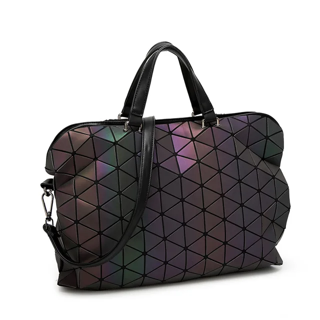 2018 New Fashion Women Luminous sac bao Bag Diamond Tote Geometry