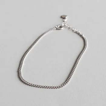 

Real 925 sterling silver woman ankle bracelet on the leg chains beach accessories , minimalism anklets for women foot jewelry