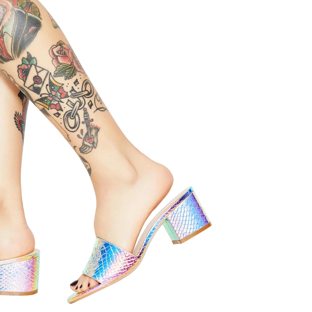 

ARQA 2019 New Roman Glow Color Leisure Inside And Outside The Beach Thick With Muller Sandals Comfortable Open Toe Sandals