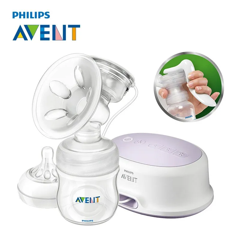 

AVENT Natural Comfort Single Manual Electric Dual purpose Breast Pump Silicone/Polypropylene BPA Free+4oz bottle Breast Pumps