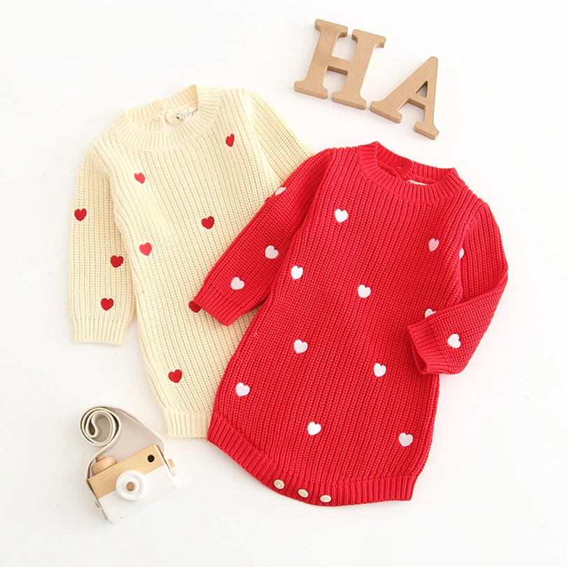 Knitted Baby Rompers Winter Long Sleeve Baby Girl Boys Romper Cotton Knitting Newborn Baby Jumpsuit Infant Sweater Clothes