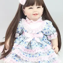 Силиконовая виниловая кукла-реборн для малышей, игрушки для девочек, 55 см, Реалистичная кукла принцессы, игровой дом, игрушка на день рождения, рождественский подарок, brinquedods