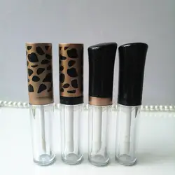 5 мл Leopard Блеск для губ бутылки, пустой Изящные жидкая губная помада многоразового контейнера, DIY Пластик блеск для губ трубки F214