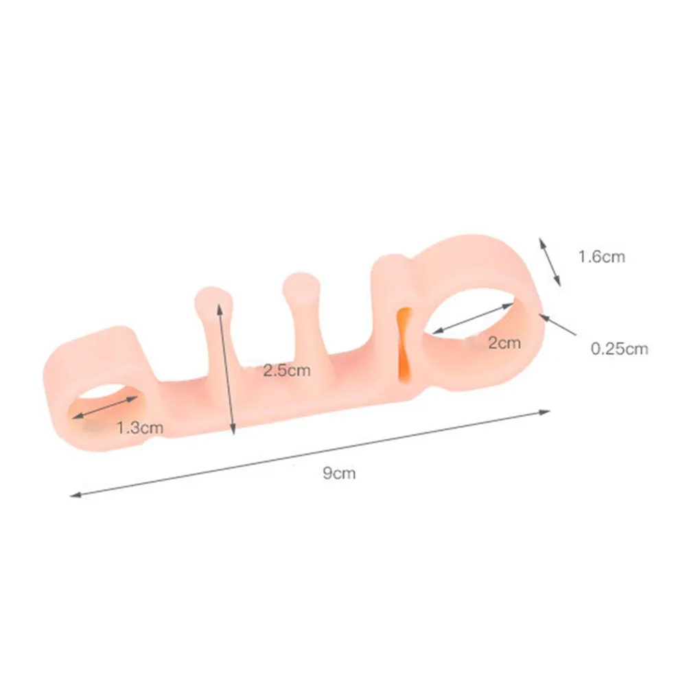 

1 Pair orthopedic Toe Separators Soft Hallux Valgus Correction Insole Toe Separators Foot Care Foot Ring Toe Separators