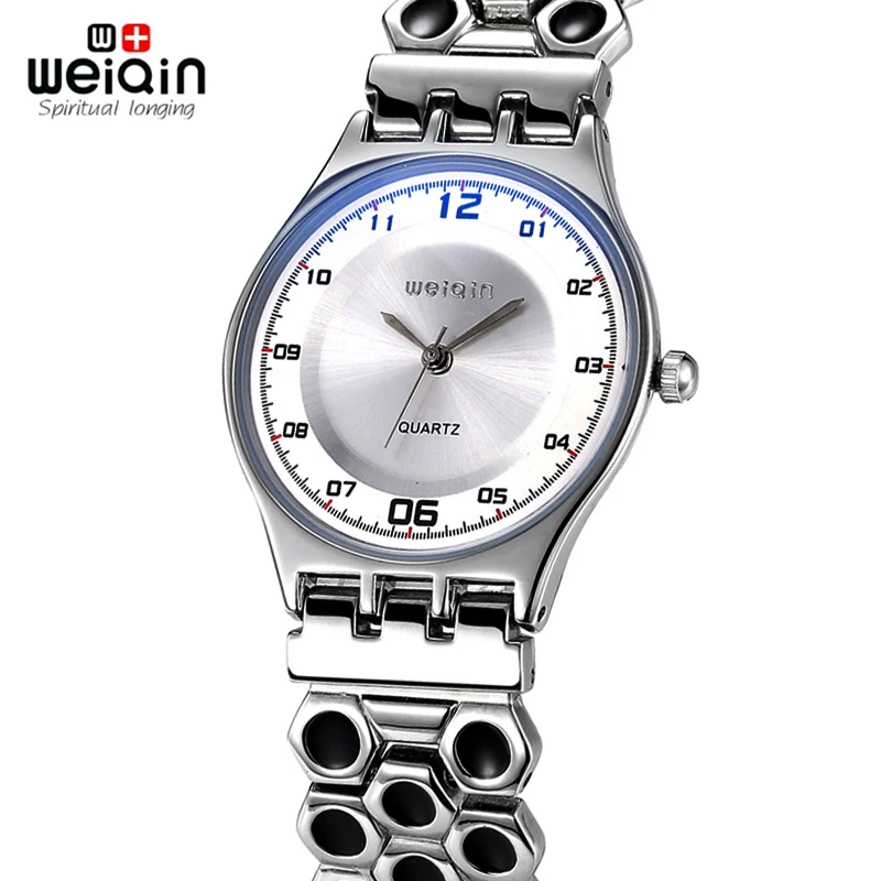 WEIQIN Silver Women Watches Luxury High Quality Water Resistant Montre Femme Stainless Steel 2017 Dress Woman