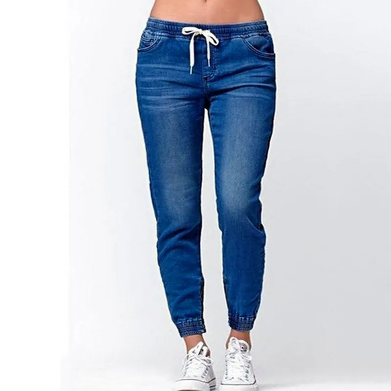 5xl plus size 2019 Women Elastic Waist Casual Denim Jeans ladies summer High Waist Blue Black Pants Skinny vintage jean mom jean 5xl plus size 2019 Women Elastic Waist Casual Denim Jeans ladies summer High Waist Blue Black Pants Skinny vintage jean mom jean