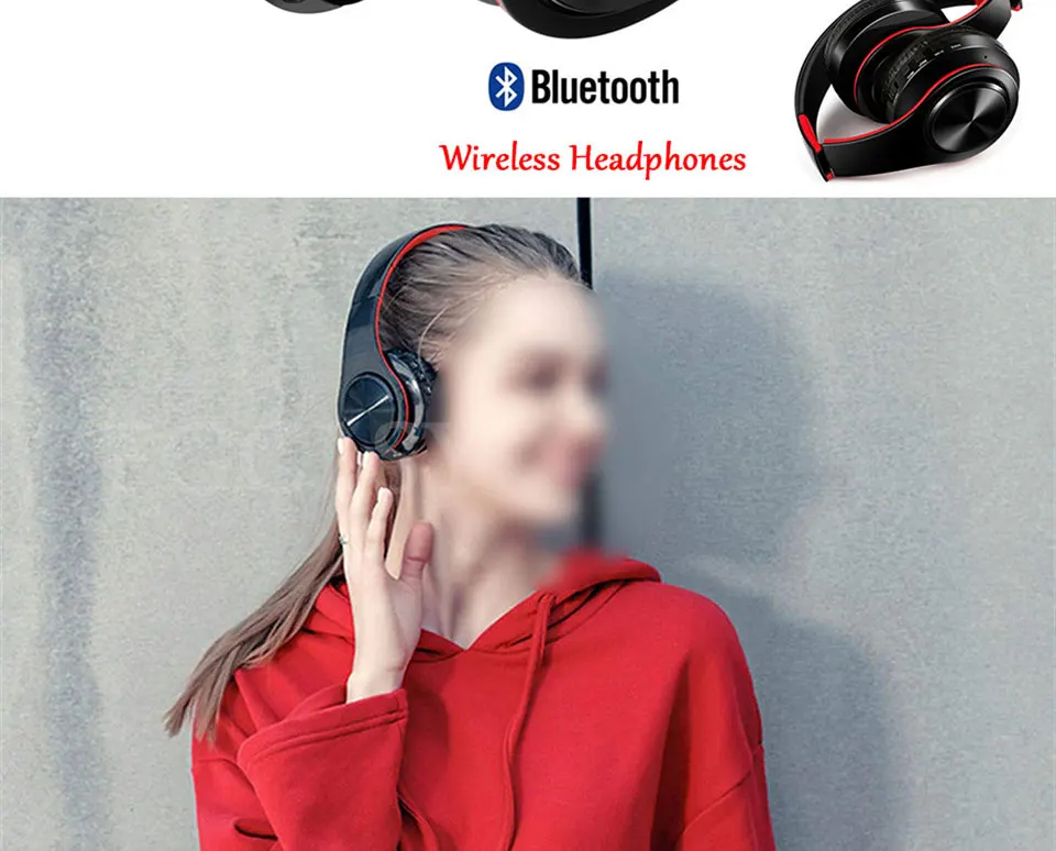 FGCLSY беспроводные наушники Bluetooth гарнитура складные наушники регулируемые наушники с микрофоном для ПК Mp3 мобильного телефона