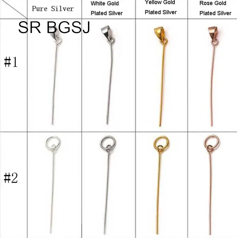 

Free shipping 20 Pcs Jewelry Making DIY Sterling Silver Accessories Pendant Connector Seed Buckle Pin 35mm 6mm