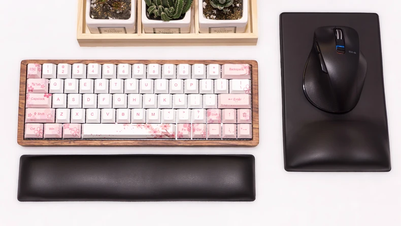 Colorway para Gh60 Cherry Profile Keycap Conjunto Grosso Pbt Plástico Sakura Flor Branco Rosa Xd64 Xd84 Xd96 Tada68 87 104 Dye Sub - Imagem 4