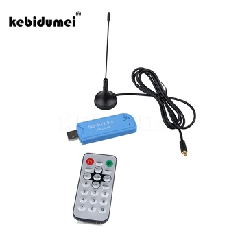 

kebidumei Mini Video Equipment Dongle DVB-T+DAB+FM RTL2832U+R820T2 Digital USB 2.0 TV Stick Support SDR Tuner Receiver+Antenna