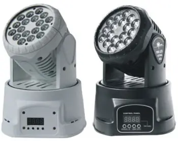 

Dealer Promoting RGW 18X3W Mini LED Party Moving Head Wash Lights Home Party Disco Strobe Dimmer Effect Lamps 3pcs/lot by DHL