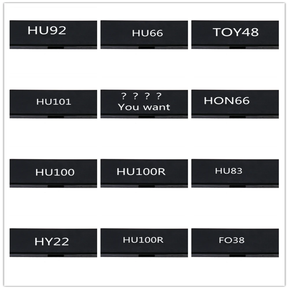 Online Lishi 2 en 1 HU92 HU66 TOY48 HU100R HU100 HU101 HY22 HON66 SIP22 HU83 TOY48 cerrajero herramientas para Auto decodificador y recoger herramientas