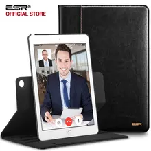 Чехол для iPad Air2, ESR Premium из искусственной кожи, чехол-книжка для бизнес-класса, чехол-органайзер, карманный смарт-чехол с функцией автоматического пробуждения и сна для iPad 6/Air 2