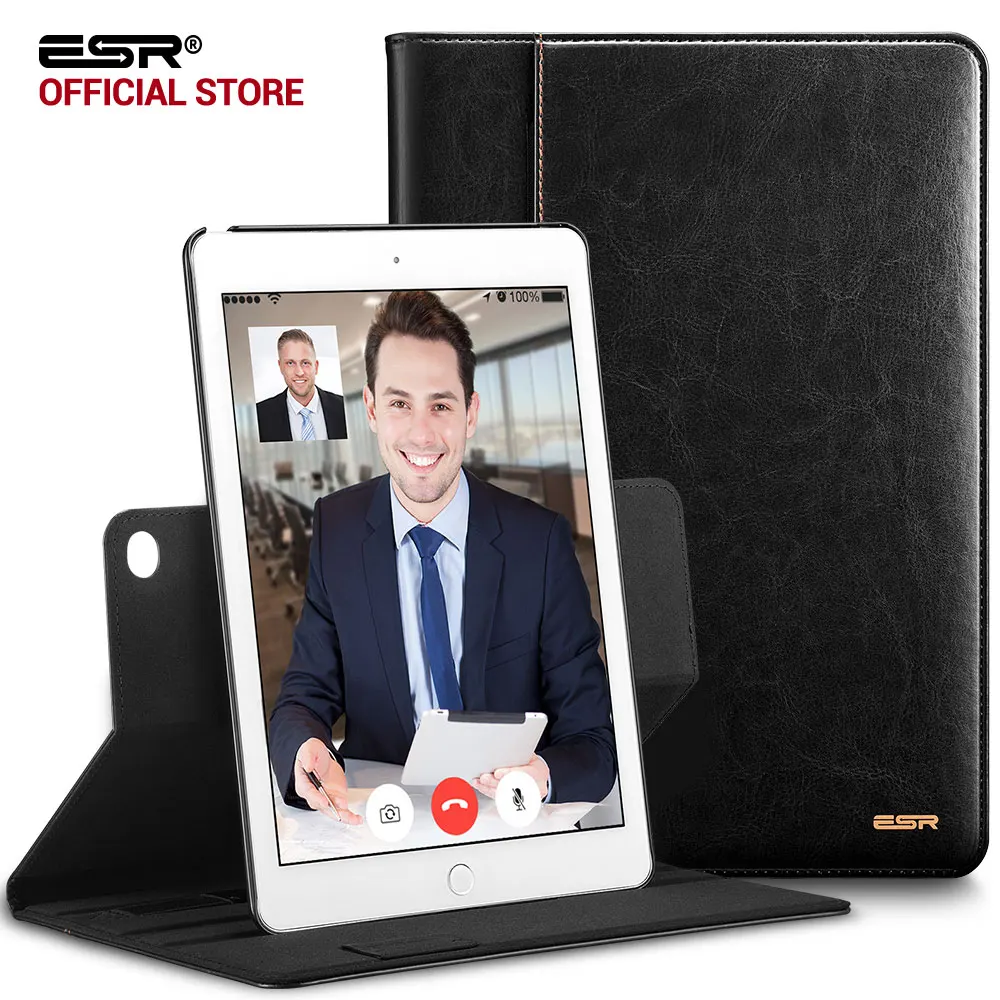 Case for for iPad Air2, ESR Premium PU Leather Business Folio Stand Case Organizer Pocket Smart Auto Wake Sleep for iPad 6/Air 2 Case for for iPad Air2, ESR Premium PU Leather Business Folio Stand Case Organizer Pocket Smart Auto Wake Sleep for iPad 6/Air 2