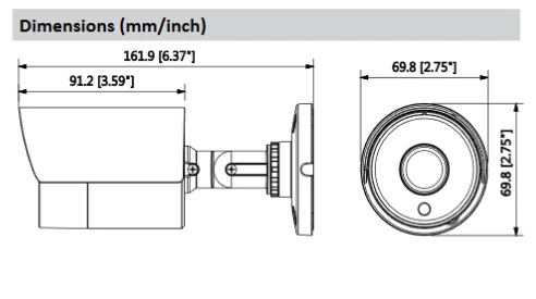 Dahua POE 4MP WDR IR Mini Bullet Network IP Camera Indoor Outdoor IP67 Support Smart Detection Metal case IPC-HFW4431S