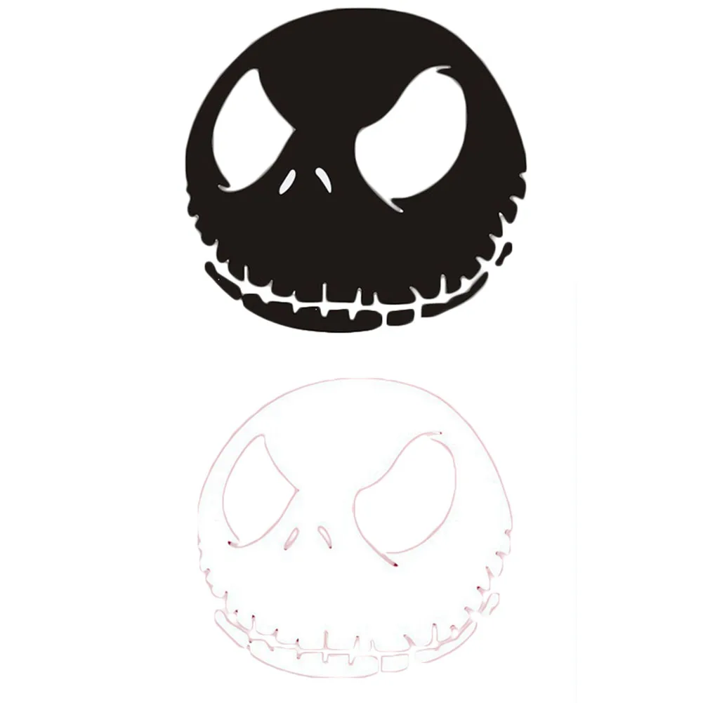 

Newest Reflective Skull Car Stickers Ghost Rider Funny Decal Car Sticker Black and White CAR0634