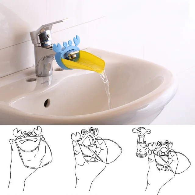 Bathroom Faucet Extender Children S Guide Sink Extension Bathroom Faucet Extender Children S Guide Sink Extension Cartoon Baby Hand Washing Device Accessories