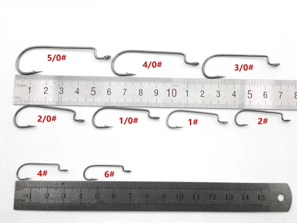 Rompin 100 шт./пакет узкий зазор крючок под червя Джиг Рыболовная блесна крючки на окуня для мягкой приманки Texas Group Hook 6 #-5/0