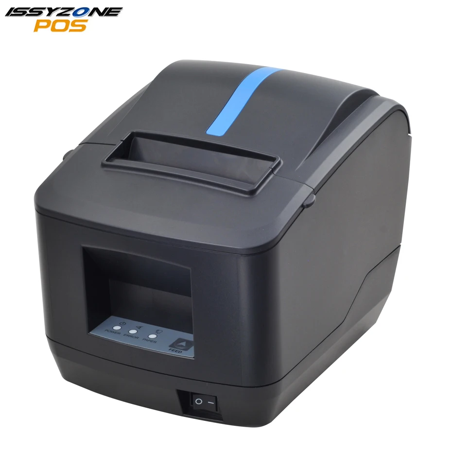 

IssyzonePOS 80mm Thermal Receipt Printer USB Serial Ethernet Port 200/260mm/s Automatic Cutter ESC/POS Support DHCP ITPP092
