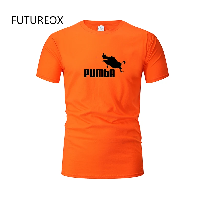 FUTUREOX Милый Забавный тройник футболки homme Pumba (Пумба) мужская с коротким рукавом
