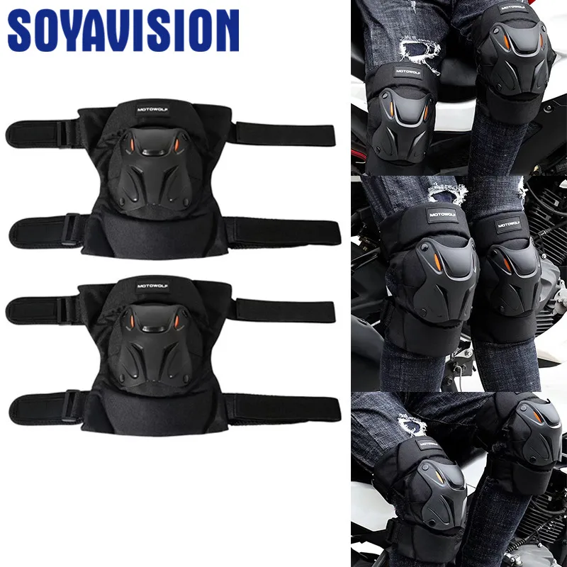 

Pair Men Outdoor Sports Knee Pads Support Patella Guards Protector Shock Absorption Cushion Protective Pads Black